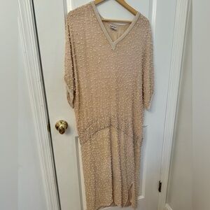 Judith Ann Creations 100% Silk Beaded Vintage Dress